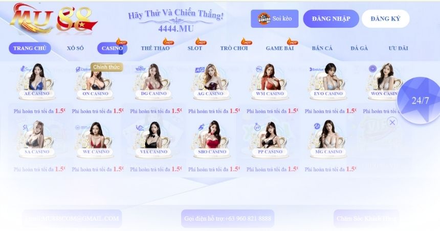 Casino nhiều sảnh cược khác nhau